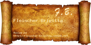 Fleischer Brigitta névjegykártya