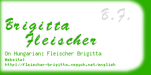 brigitta fleischer business card